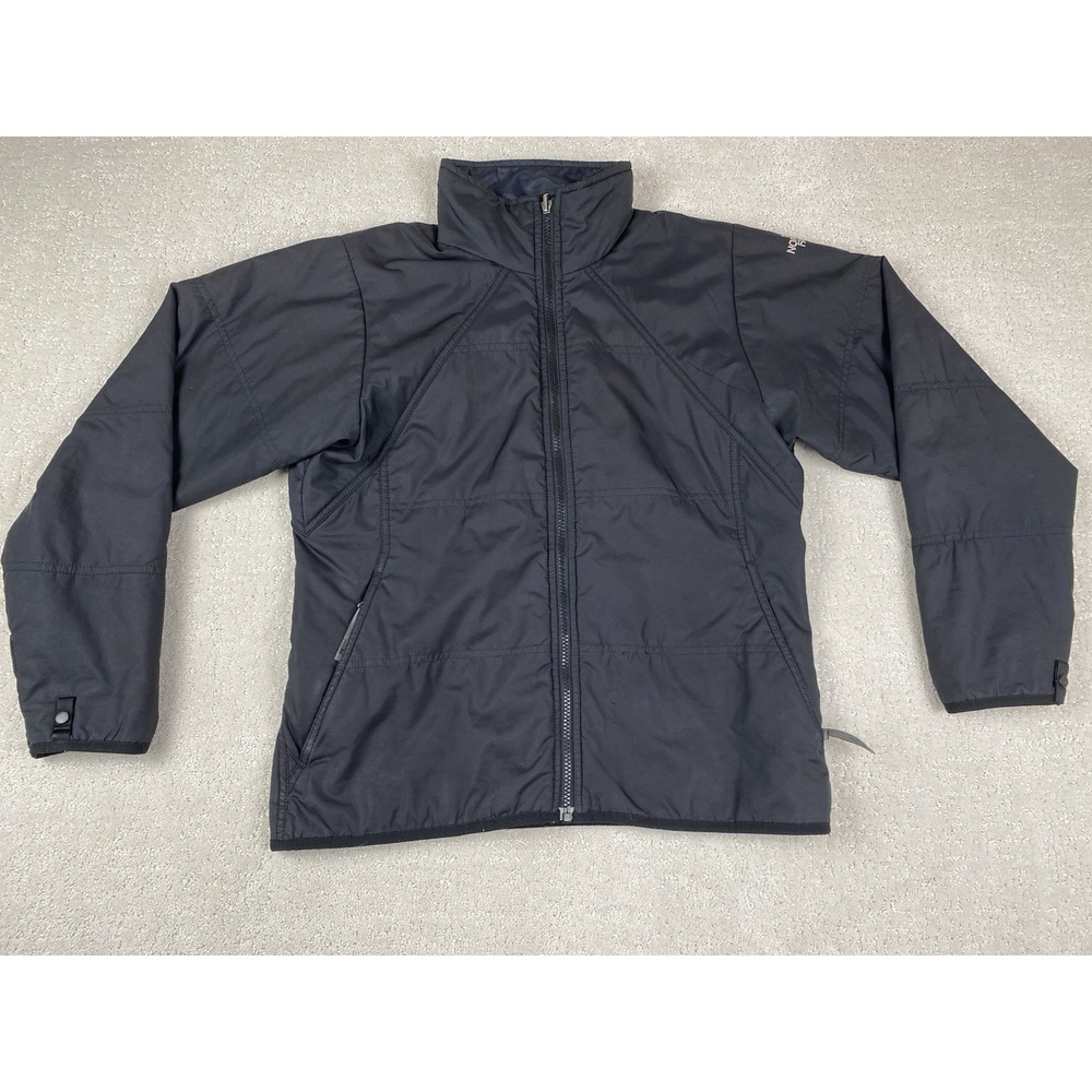 The‎ North Face Softshell Stretch Jacket Women's Small Black Full Zip Vintage